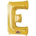 Anagram 32 in. Letter E Gold Supershape Foil Balloon 78399